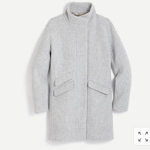 Jcrew cocoon coat in Italian-stadium cloth wool